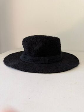 Women’s Black Wide-Brim Wool Rancher Hat